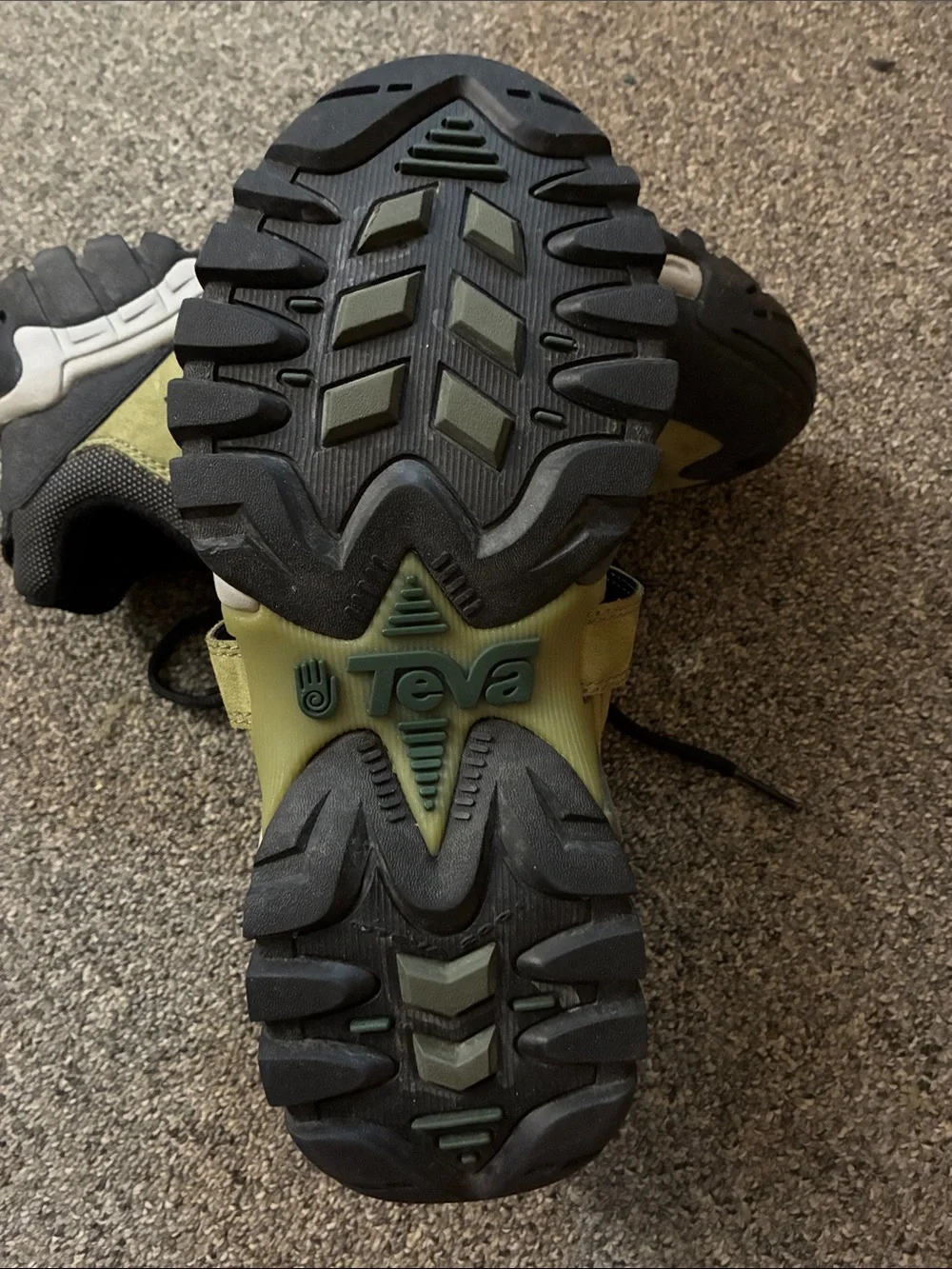 Teva Olive Green and Black Women's Athletic Hiking Shoes